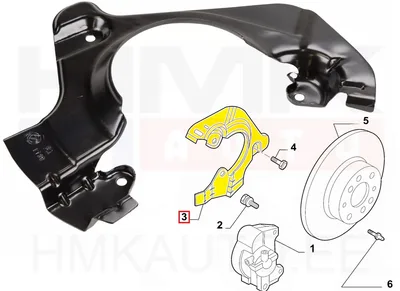 Piduriketta kaitseplekk eesmine parem OEM Nemo/Bipper/Fiorino - FIAT  52129190 - OE - 100% Genuine Part