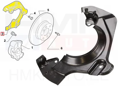 Piduriketta kaitseplekk eesmine vasak OEM Nemo/Bipper/Fiorino - FIAT  52129189 - OE - 100% Genuine Part