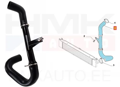 Turbocharger air pipe Fiat Ducato 2,3D 2011- - 2470225AG - AG Automotive