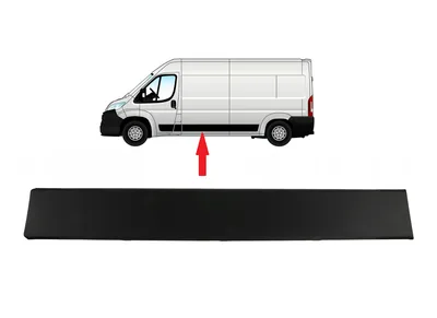 Liugukse/küljepaneeli liist vasak OEM Jumper/Boxer/Ducato 2018- (L2-L3-L4) (must) - PSA  1685341680 - OE - 100% Genuine Part
