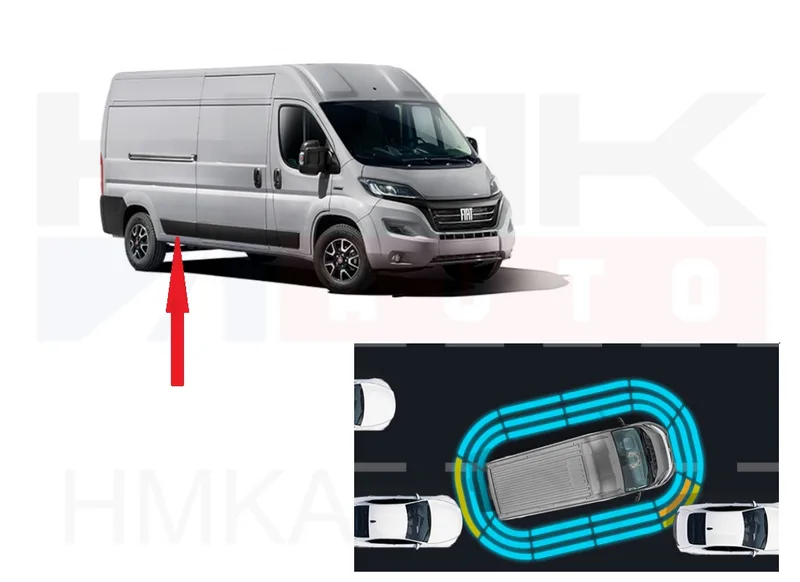 Külgpaneeli eesmine liist parem OEM Jumper/Boxer/Ducato MCA 2021- L3 (360° Parking) - PSA 1694137080 - OE - 100% Genuine Part