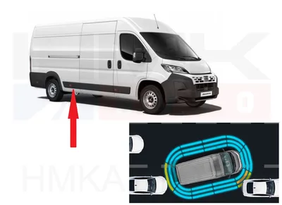 Külgpaneeli eesmine liist parem OEM Jumper/Boxer/Ducato MCA 2021- L4 (360° Parking) - PSA  1694137280 - OE - 100% Genuine Part