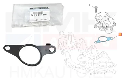 EGR klapi tihend OEM Renault 1,6DCI - REN 242604881R - OE - 100% Genuine Part