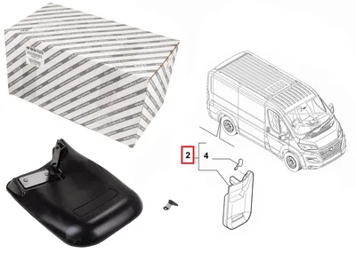 Roiskeläppä takana oikea OEM Jumper/Boxer/Ducato 06- 16" (lokasuoja muovikaarella) - FIAT 735450606 - OE - 100% Genuine Part