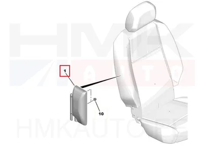 Esiistme külgmine turvapadi parem OEM Citroen Berlingo/Peugeot Rifter 2018- - PSA 9816430880 - OE - 100% Genuine Part