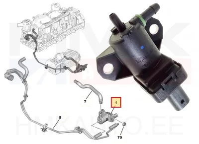 Клапан управления EGR OEM Citroen/Peugeot 1,5BlueHDI DV5R - PSA 9812031180 - OE - 100% Genuine Part