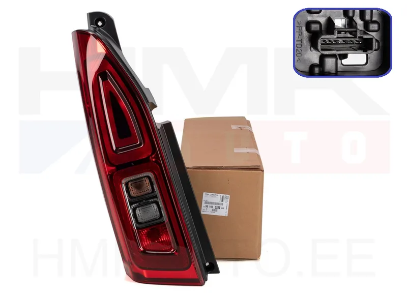 Tagatuli vasak OEM Citroen Berlingo/Toyota Proace 2018- (tagaluugiga) - PSA 9819649280 - OE - 100% Genuine Part