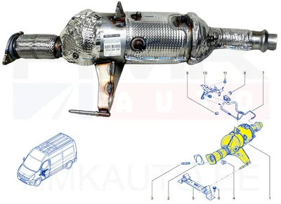 Tahmafilter(DPF/FAP) OEM Renault Master III 2,3DCI 2016- (M9T-704,706) - REN 200100412R - OE - 100% Genuine Part