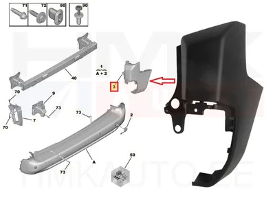 Tagastange nurk parem OEM Citroen Berlingo/Peugeot Partner 2018- (lühike , tagaluuk) - PSA 9816789580 - OE - 100% Genuine Part