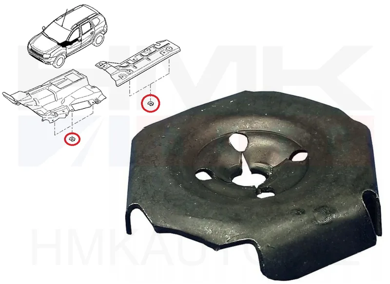 Kuumapleki mutter OEM Renault /Dacia M24x5 - REN 7703041045 - OE - 100% Genuine Part