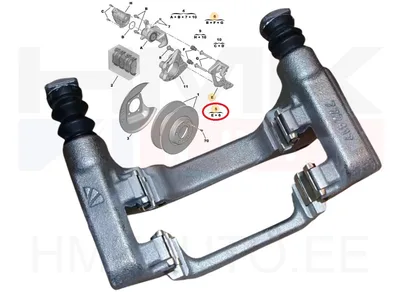 Pidurisadula raam (kelk) tagumine parem OEM Citroen/Peugeot/Fiat - PSA  1608999180 - OE - 100% Genuine Part