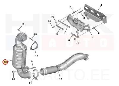 Katalüsaator OEM Citroen C4 Picasso-Spacetourer/ Peugeot 308, 3008, 508, 5008 1,6THP - PSA 9803403380 - OE - 100% Genuine Part