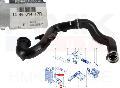Turbo õhutoru OEM Renault Scenic IV/Espace V /Talisman 1,6DCi - REN 144601417R - OE - 100% Genuine Part
