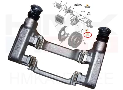 Brake caliper carrier rear left OEM Citroen/Peugeot/Fiat - PSA  1608999080 - OE - 100% Genuine Part