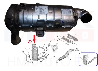 Tahmafilter(DPF/FAP) OEM Berlingo/Partner 1,5BlueHDI DV5R K746 >>NFP - PSA 1631621980 - OE - 100% Genuine Part