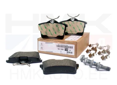 Brake pad set rear OEM Citroen Berlingo 2008- / Peugeot 308, Partner 2008- - PSA  1616872580 - OE - 100% Genuine Part