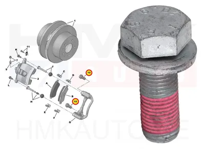 Pidurisadula polt M14x1,50-L38 OEM Jumper/Boxer/Ducato - PSA 440541 - OE - 100% Genuine Part