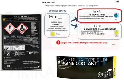 Coolant fluide OEM Renault Glaceol RX Type E concentrate Blue 60L - REN  7711947058 - OE - 100% Genuine Part