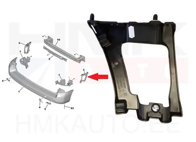 Tagastange kandur parem OEM Citroen Jumpy/Peugeot Expert 2016- (2 ust) - PSA  9810215980 - OE - 100% Genuine Part