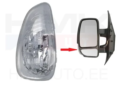 Поворотник в зеркале левый "Белый" Renault Master 2010- (лампа 5Вт) - JAD 219305J - Prottego