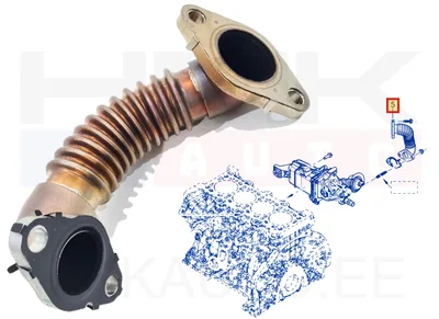 EGR toru OEM Renault Master 2,3DCI BiTurbo 2019- (M9T-726) - REN 147256840R - OE - 100% Genuine Part