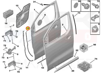 Esiukse serva tihend OEM Citroen Jumpy/Peugeot Expert 2016- - PSA 9812681880 - OE - 100% Genuine Part