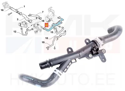 Jahutusvedeliku lõdvik OEM Renault Trafic III 1,6DCI 2014- - REN  140758727R - OE - 100% Genuine Part