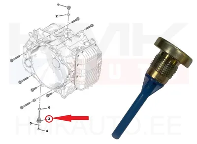 Õlikork käigukastile alumine OEM Citroen/Peugeot AMN8 automaatkastile - PSA  9806534080 - OE - 100% Genuine Part