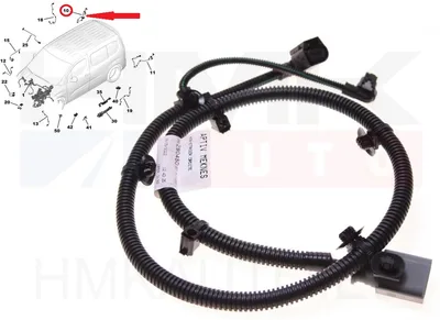 Pidurisadula/ABS anduri juhtmestik, tagumine parem OEM Berlingo/Partner 2018- - PSA  9828046080 - OE - 100% Genuine Part