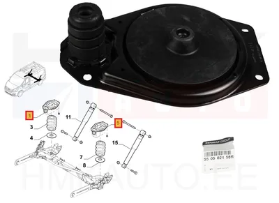 Vedrutaldrik tagumine ülemine OEM Renault Trafic II,III - REN 550502458R - OE - 100% Genuine Part