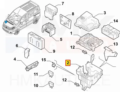 Корпус коробки предохранителей OEM Jumpy/Expert/Scudo 2007-2016 - FIAT  1497286080  - OE - 100% Genuine Part