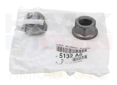 Mutter M14x1,50 OEM Citroen/Peugeot - PSA  5132A8 - OE - 100% Genuine Part