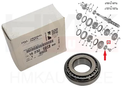 Käigukasti laager 25x52x14 OEM Citroen/Peugeot/Fiat BE3/BE4/MB6 - PSA 1623223880 - OE - 100% Genuine Part