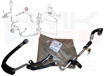 Roolivõimendi tagasivoolu toru OEM Jumper/Boxer/Ducato 2016- - PSA 1614400380 - OE - 100% Genuine Part