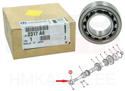 Käigukasti laager 30x58x18/20 OEM Citroen C-Crosser, Peugeot 4007, Mitsubishi Outlander - PSA  2317A6 - OE - 100% Genuine Part