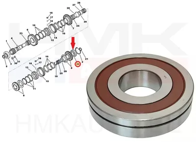 Käigukasti laager 32x81x18 OEM Citroen C-Crosser, Peugeot 4007, Mitsubishi Outlander - PSA  2317A7 - OE - 100% Genuine Part