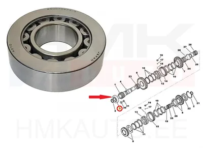 Käigukasti laager 36x84x22,75/21,75 OEM Citroen C-Crosser, Peugeot 4007, Mitsubishi Outlander - PSA  2317A8 - OE - 100% Genuine Part
