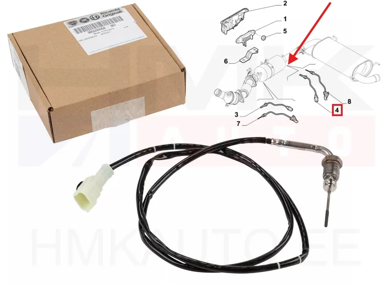 Väljalaskegaaside temperatuuri andur tagumine OEM Fiat Ducato 2,3D 2016- Euro6 - FIAT 55284358 - OE - 100% Genuine Part