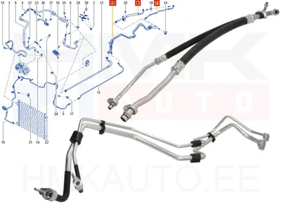 Konditsioneeri torud Renault Espace V - M5730 - Tech-France