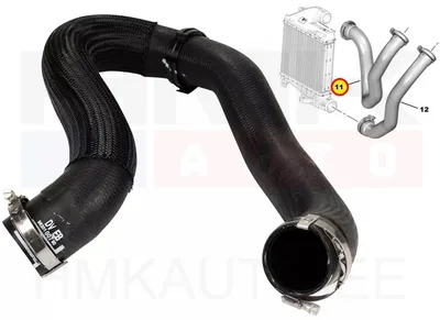 Turbo õhuvoolik OEM Citroen/Peugeot 1,2 EB2 / 1,5 DV5 / 1,6 DV6 - PSA  9820100780 - OE - 100% Genuine Part