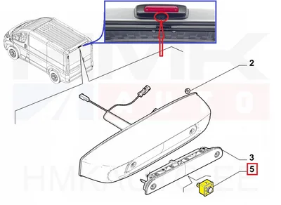 Tagurduskaamera OEM Jumper/Boxer/Movano/Proace Max MCA 2024- , Ducato MCA 2021- (H2 L1-L3) - PSA 1694571080 - OE - 100% Genuine Part