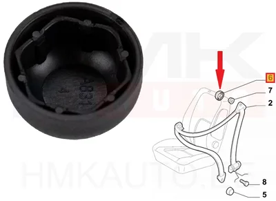 Колпачок гайки крепления ремня безопасности OEM Jumper/Boxer/Ducato 2018- - FIAT  1395390080 - OE - 100% Genuine Part