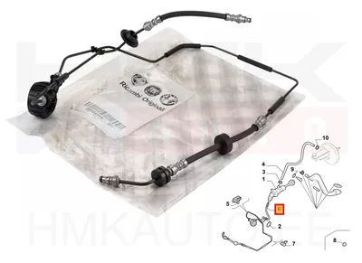 Tuyau de cylindre d'embrayage OEM Fiat Ducato 2,0D 2011- Euro5 - FIAT 55243996 - OE - 100% Genuine Part
