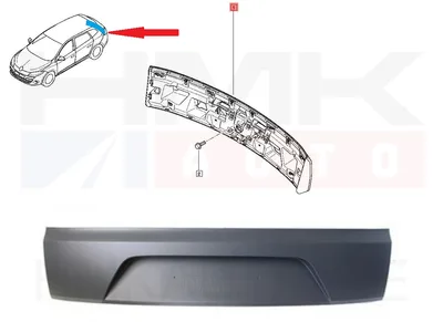 Накладка крышки багажника OEM Renault Megane III Grandtour 09- - REN 848107837R - OE - 100% Genuine Part