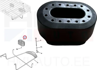 Spare wheel support OEM Citroen Berlingo/Peugeot Rifter 2018- - PSA  9814695480 - OE - 100% Genuine Part