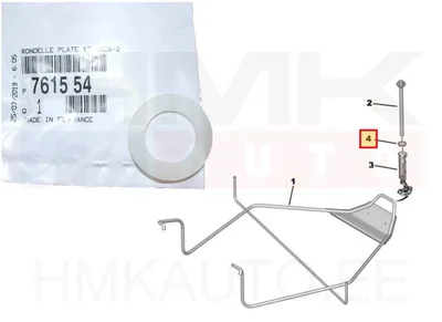 Spare wheel carrier washer OEM Citroen/Peugeot - PSA 761554 - OE - 100% Genuine Part