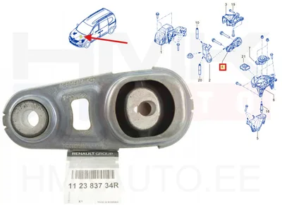 Mootoripadi tagumine OEM Renault Megane IV,Scenic IV,Kangoo III, Kadjar - REN 112383734R - OE - 100% Genuine Part