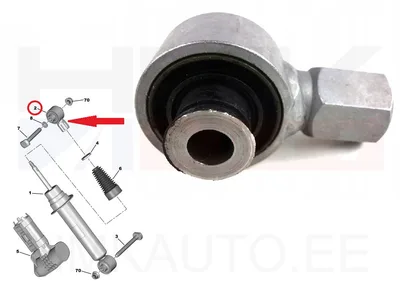 Amortisaatori puks, tagumine ülemine Citroen C5/DS5, Peugeot 3008/407/508 - KLE M3279