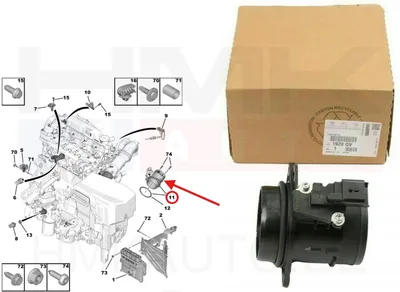Расходомер воздуха(ДМРВ) OEM Citroen/Peugeot 2,0BlueHDi - PSA 1920QV - OE - 100% Genuine Part