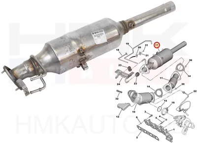 Tahmafilter(DPF/FAP) OEM Jumper/Boxer 2011- 2,2HDi Euro5 - PSA 1606604680 - OE - 100% Genuine Part